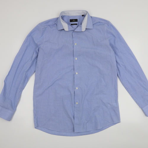 NEXT Mens Blue    Button-Up Size 16