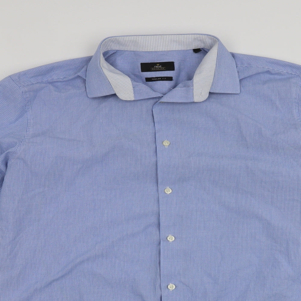 NEXT Mens Blue    Button-Up Size 16