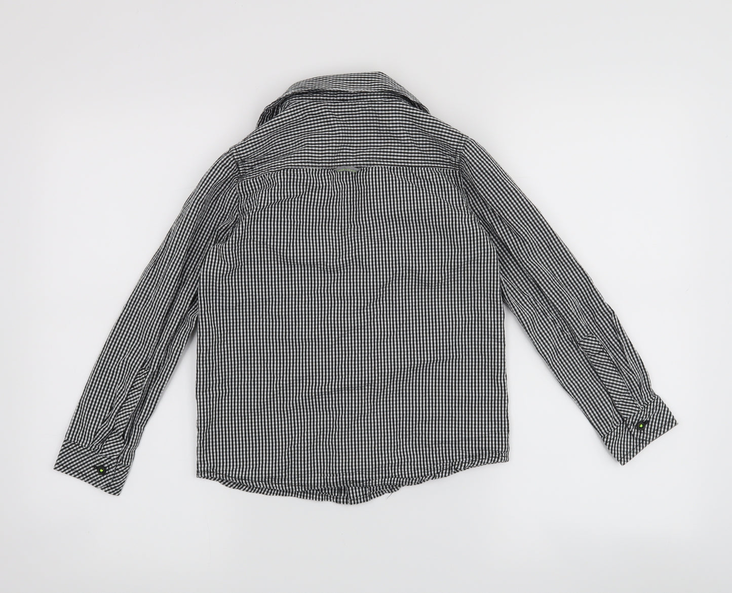 F&F Boys Black Check  Basic Button-Up Size 7-8 Years