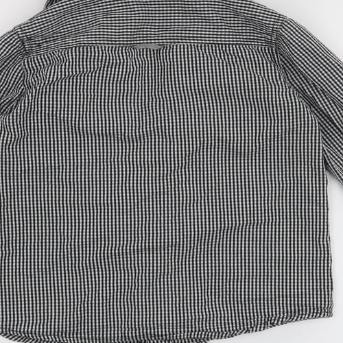 F&F Boys Black Check  Basic Button-Up Size 7-8 Years
