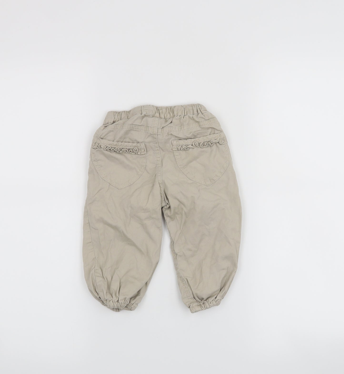 H&M Girls Beige   Cropped Trousers Size 12 Months