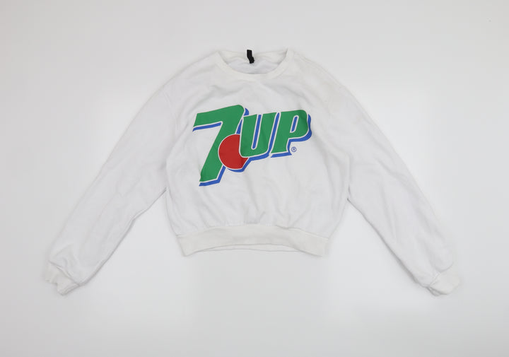 H&M Womens White   Pullover Jumper Size S