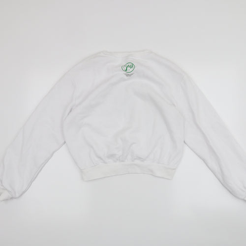 H&M Womens White   Pullover Jumper Size S