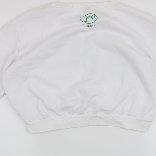 H&M Womens White   Pullover Jumper Size S