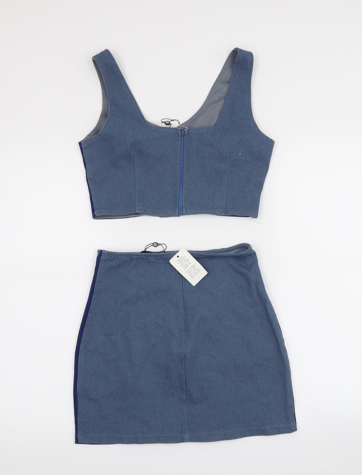 Miss Guided Womens Blue   Skirt Outfit/Set Size 8