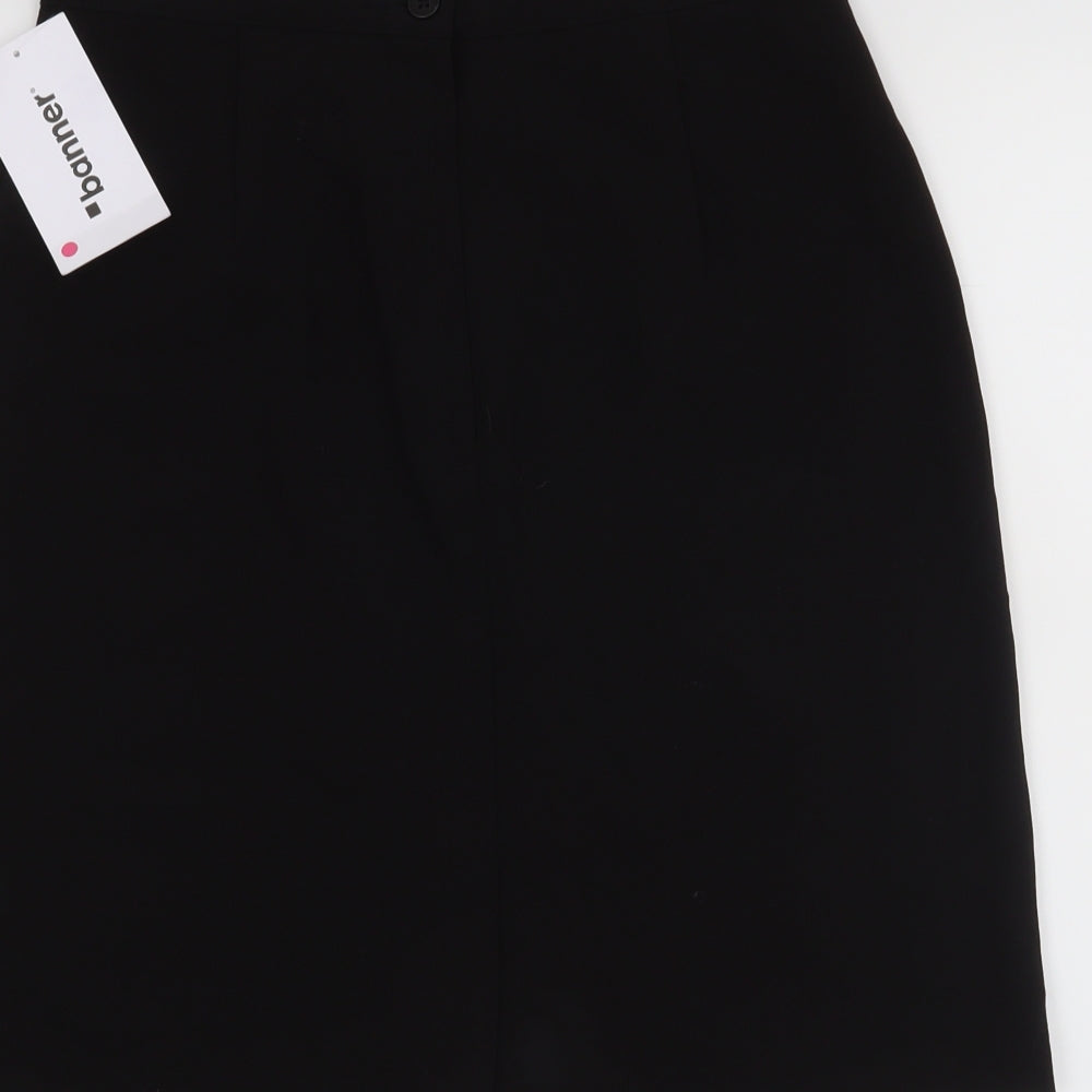 Banner Womens Black   Straight & Pencil Skirt Size 32 in