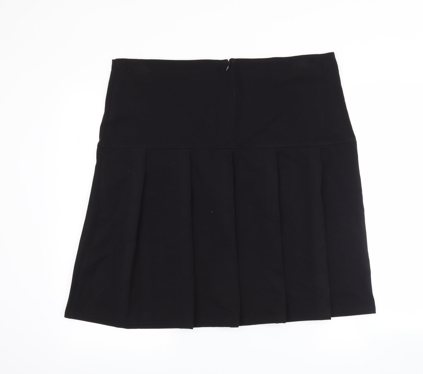 Banner Womens Black   Pleated Skirt Size 38 in