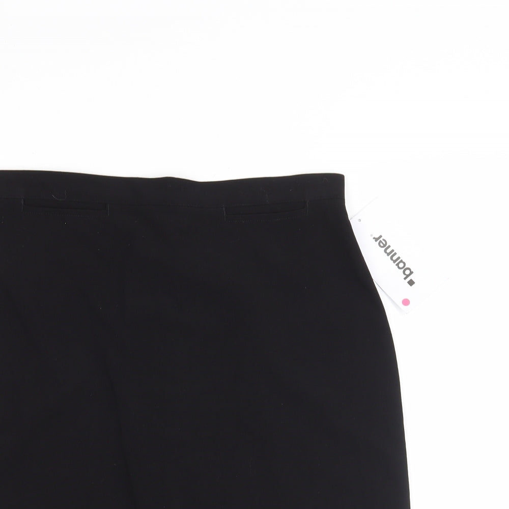 Banner Womens Black   Straight & Pencil Skirt Size 26 in