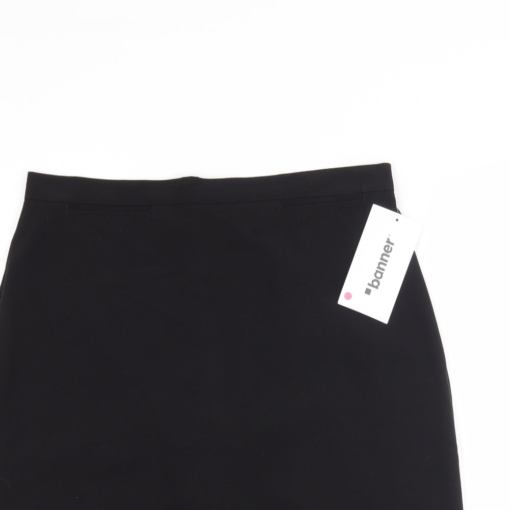 Banner Womens Black   Straight & Pencil Skirt Size 28 in