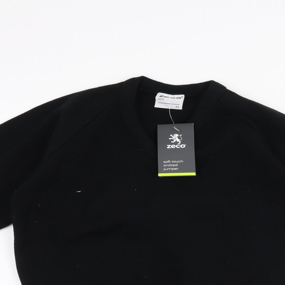 Zeco Boys Black   Pullover Jumper Size S