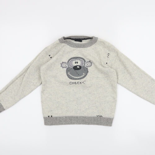 NEXT Boys Grey   Pullover Jumper Size 3-4 Years