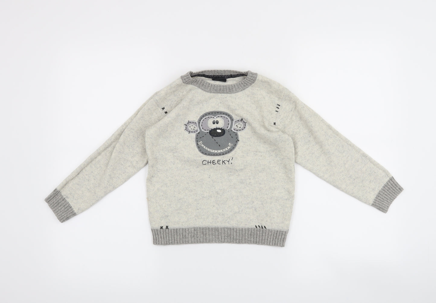 NEXT Boys Grey   Pullover Jumper Size 3-4 Years