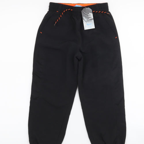 Rebel Boys Black   Jogger Trousers Size 5-6 Years