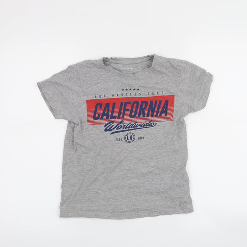 Primark Boys Grey   Basic T-Shirt Size 9-10 Years