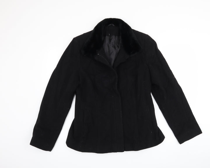 Principles Womens Black Jacket Coat Size 12