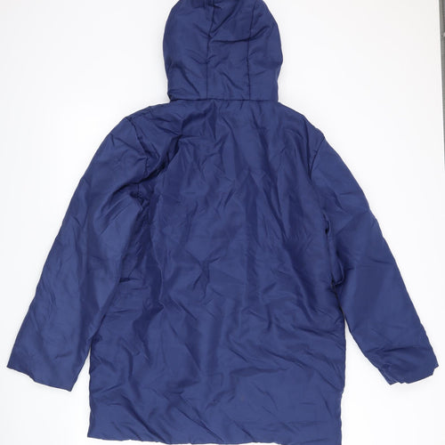 Anne De Lancay Womens Blue   Jacket Coat Size M