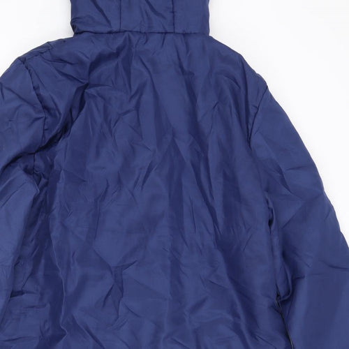 Anne De Lancay Womens Blue   Jacket Coat Size M