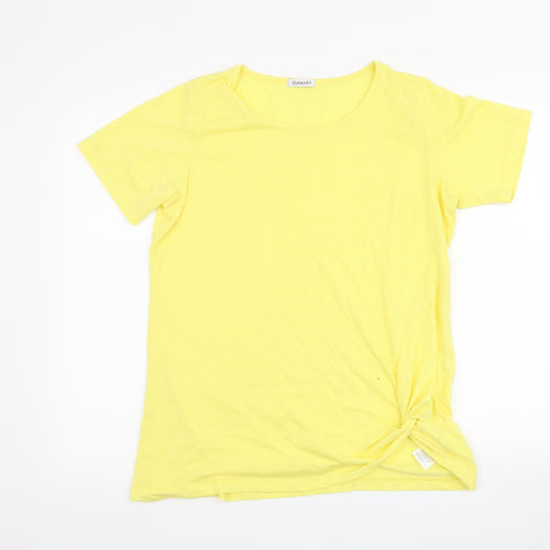 Damart Womens Yellow   Basic T-Shirt Size 14