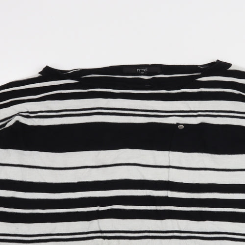 NEXT Womens Black Striped  Pullover Jumper Size 14