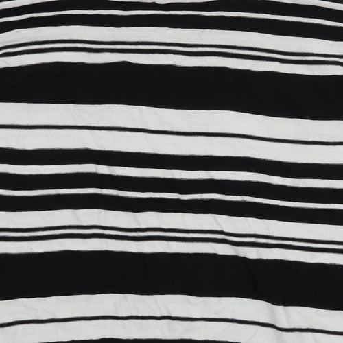 NEXT Womens Black Striped  Pullover Jumper Size 14