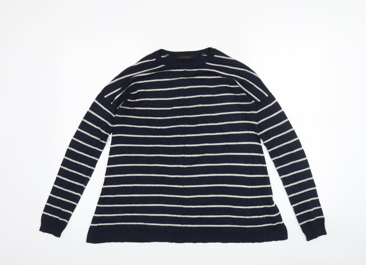 Atmosphere Womens Blue Striped  Pullover Jumper Size 8