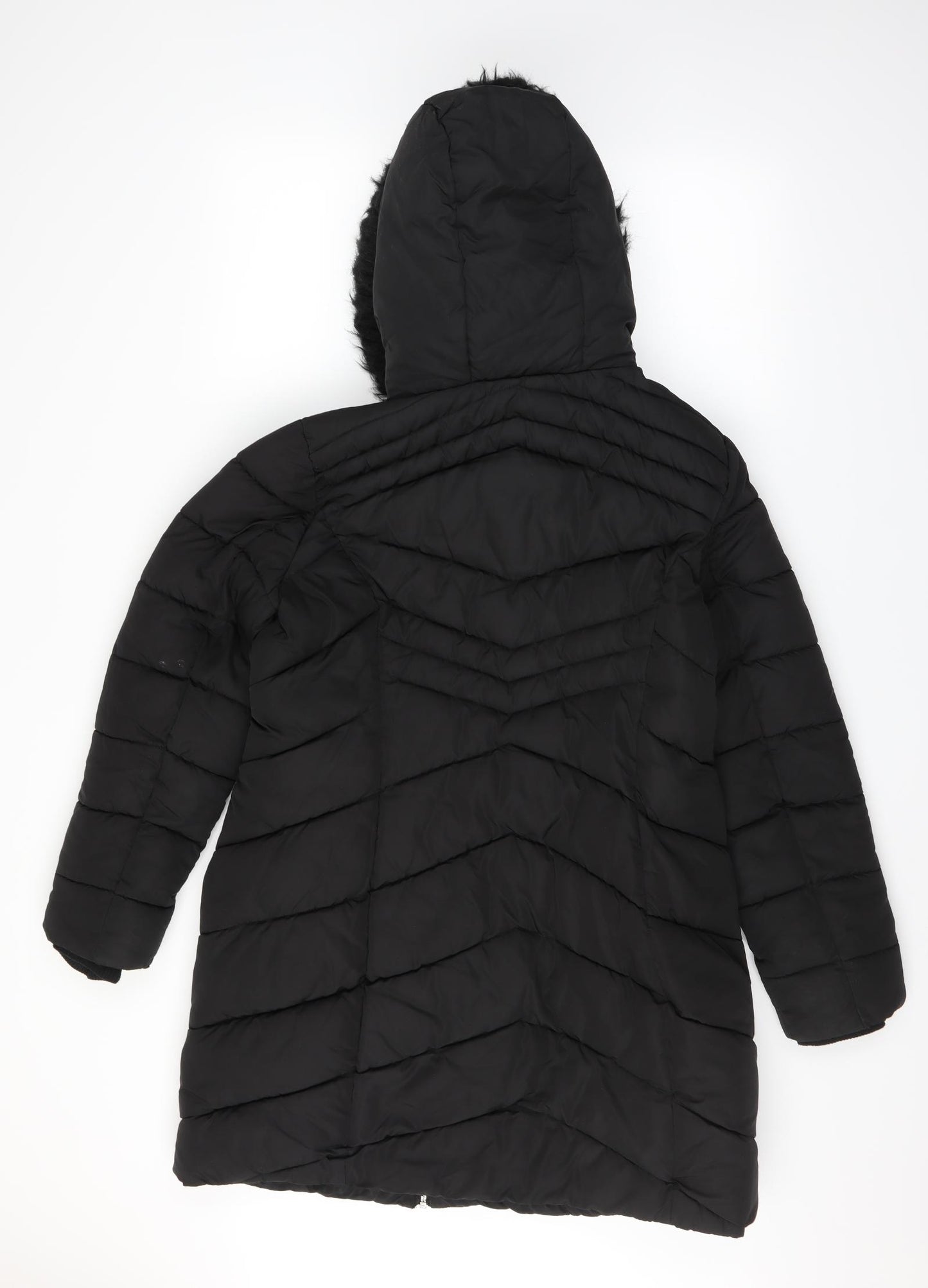 George Womens Black   Parka Coat Size M