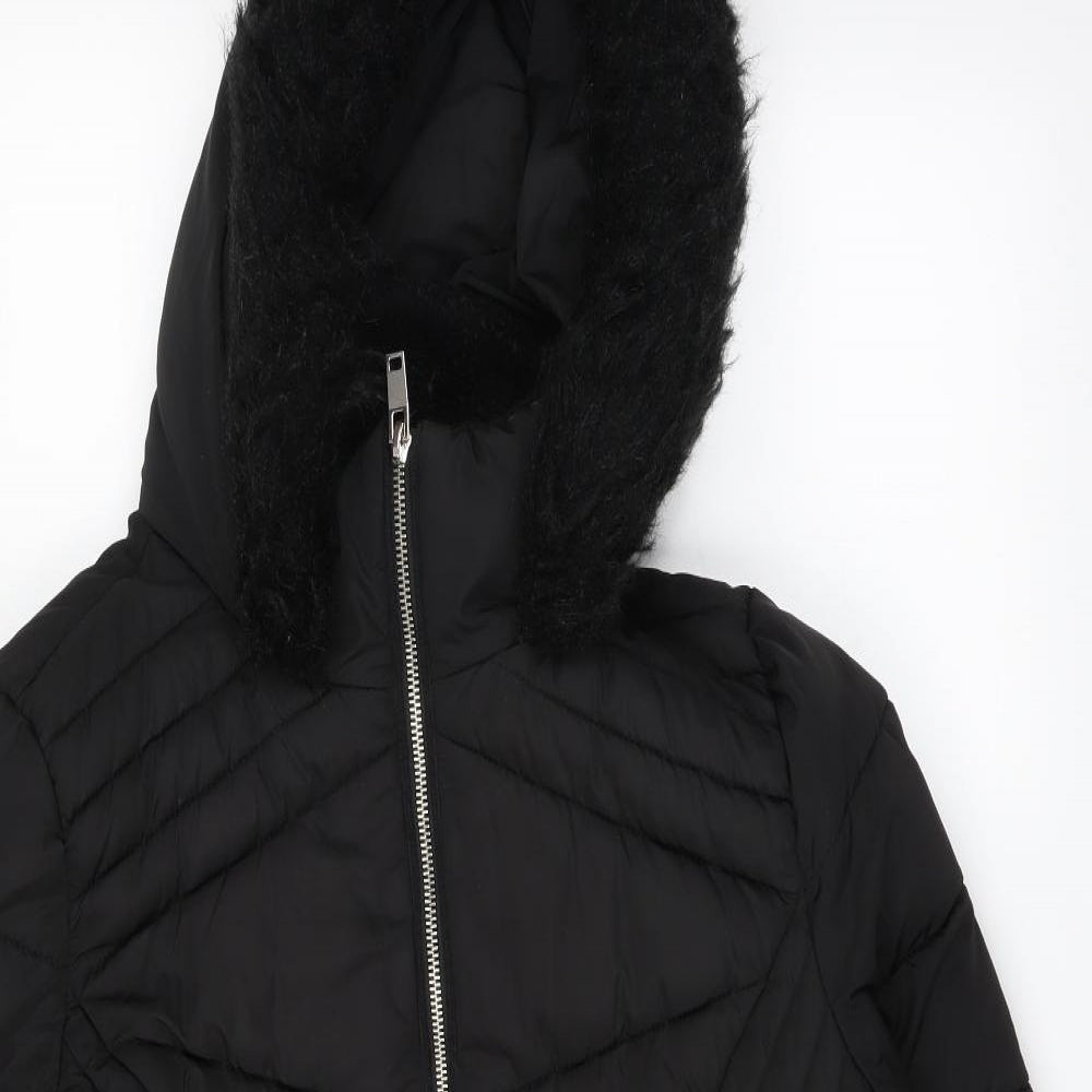 George Womens Black   Parka Coat Size M