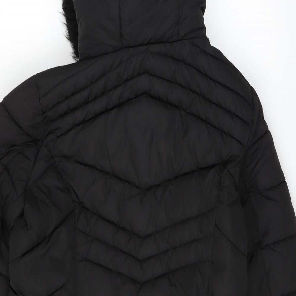 George Womens Black   Parka Coat Size M