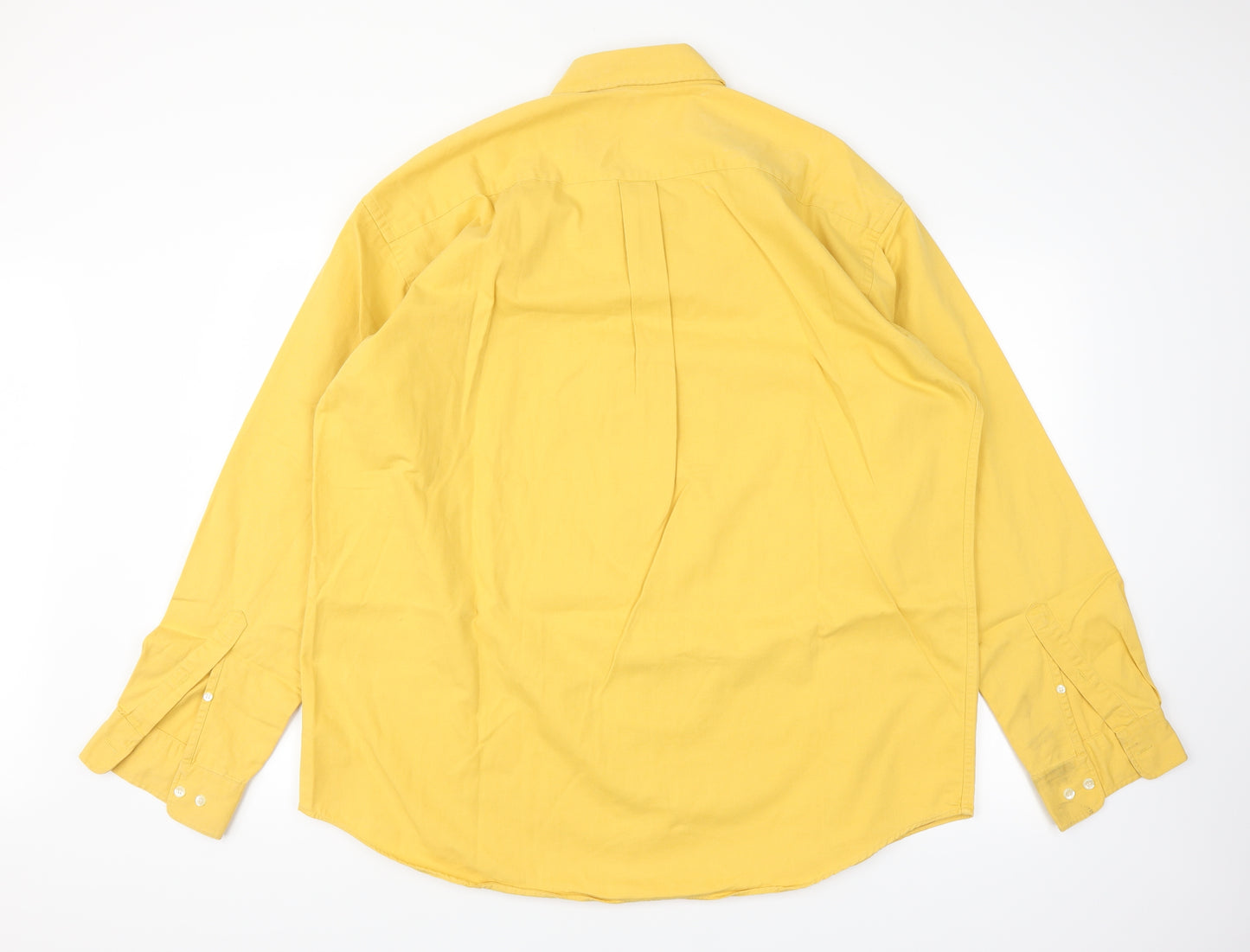 Marks and Spencer Mens Yellow    Dress Shirt Size XL