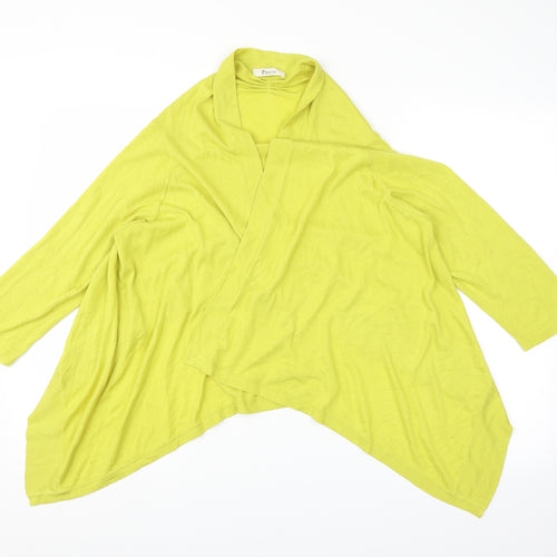 Precis Womens Yellow   Cardigan Jumper Size L