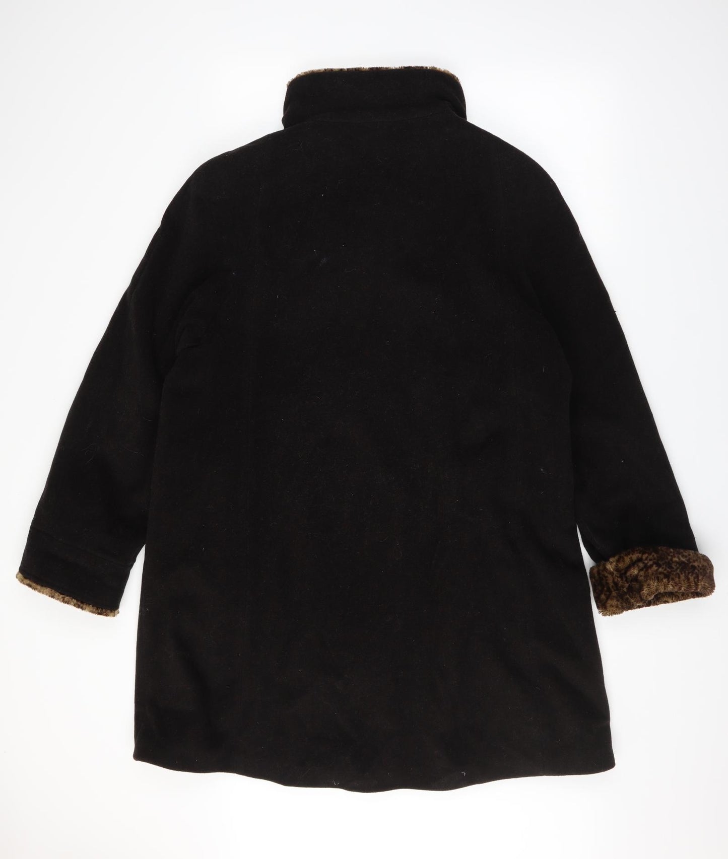 Milo Womens Black   Overcoat Coat Size 10
