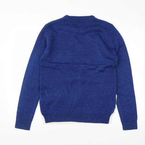 Primark Womens Blue   Pullover Jumper Size S
