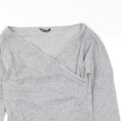 SheIn Womens Grey   Pullover Jumper Size M