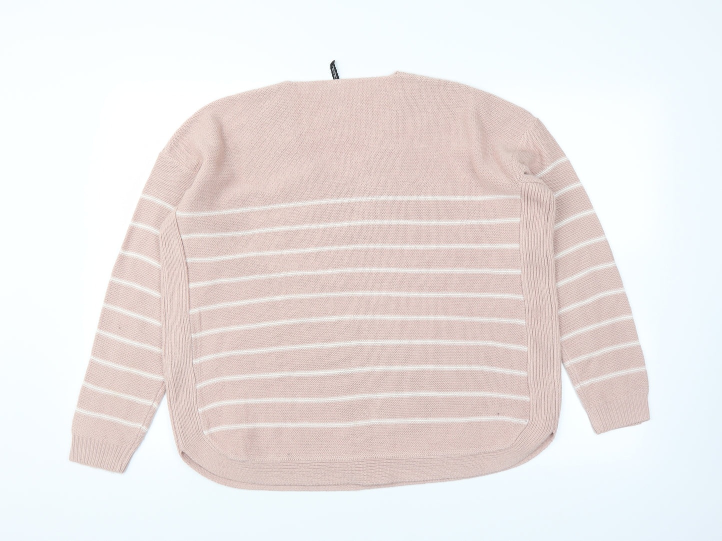 Capsual Womens Pink Striped  Pullover Jumper Size 12