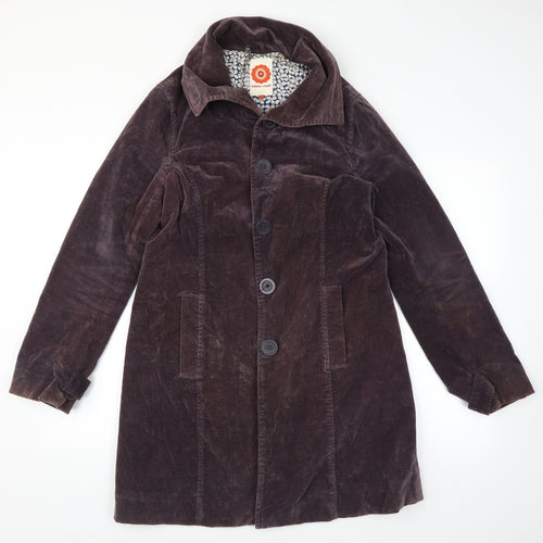 White Stuff Womens Brown   Overcoat Coat Size 14