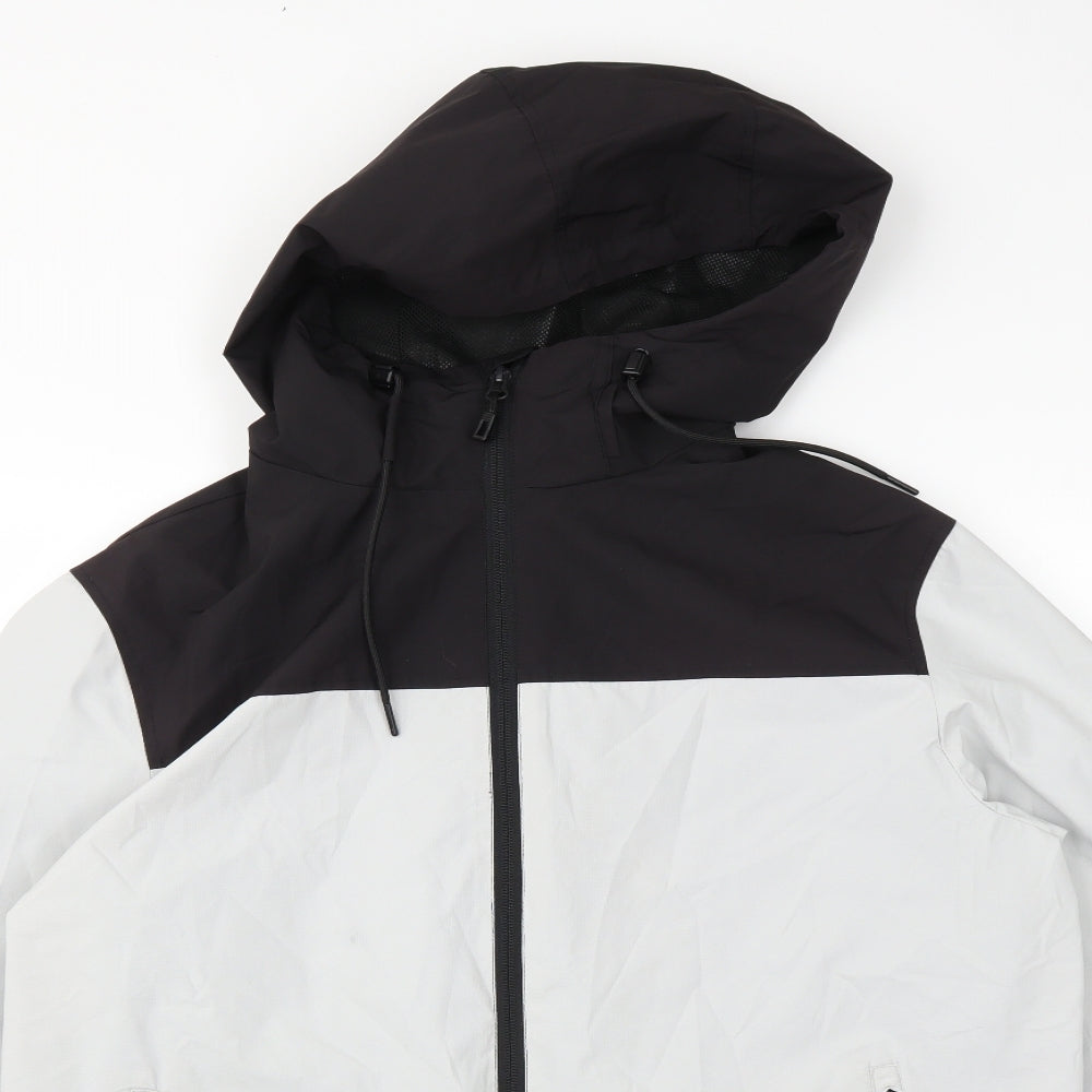 George Mens White   Rain Coat Coat Size L
