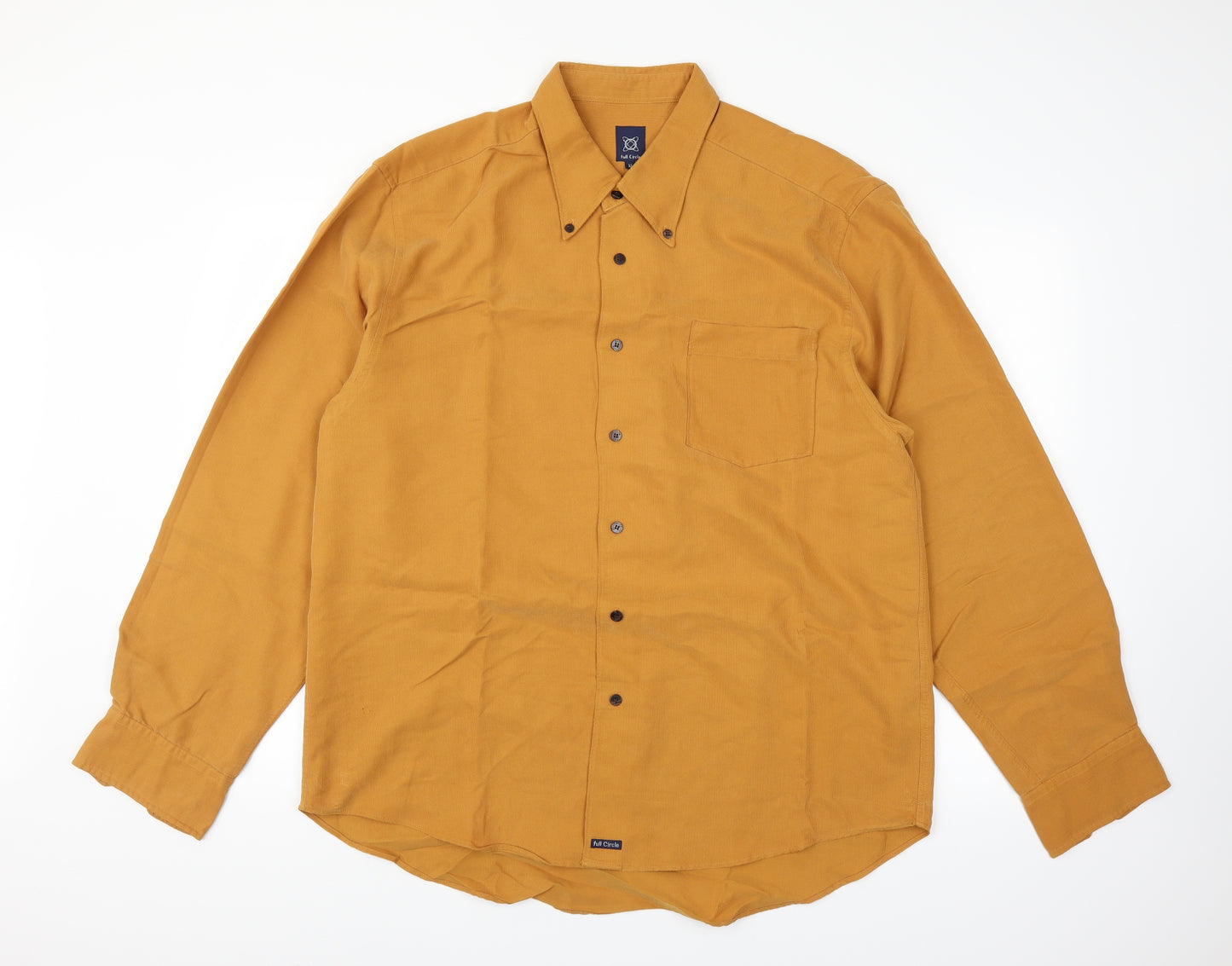 Full Circle Mens Orange    Dress Shirt Size XL