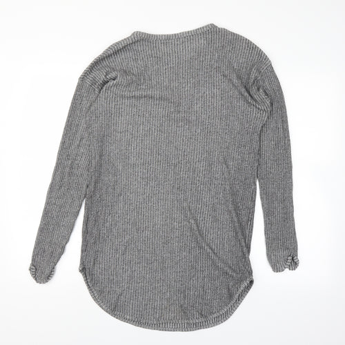 Topshop Womens Grey   Basic T-Shirt Size 14