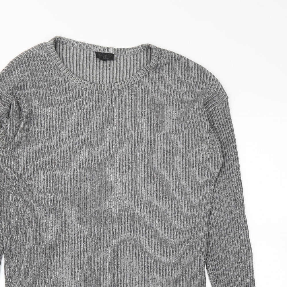 Topshop Womens Grey   Basic T-Shirt Size 14