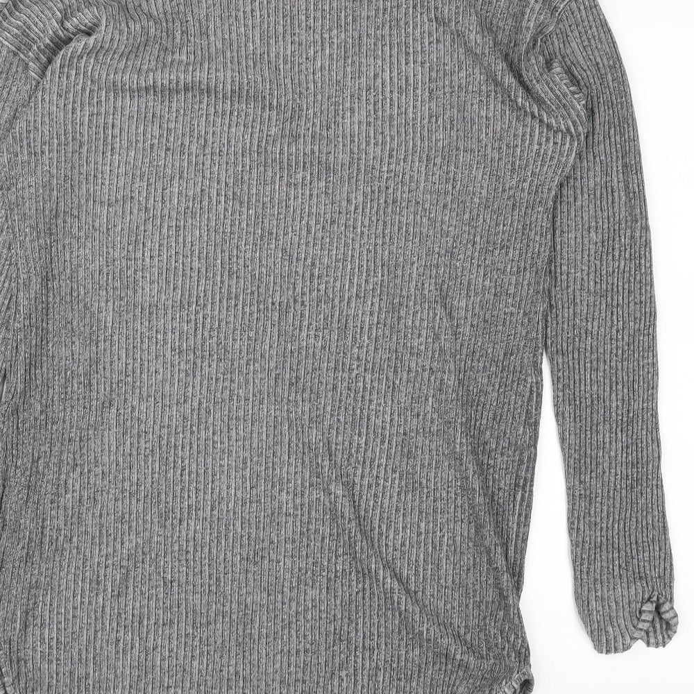 Topshop Womens Grey   Basic T-Shirt Size 14