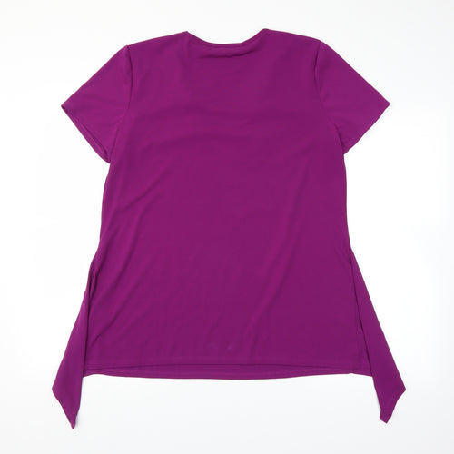 BM Womens Purple   Basic T-Shirt Size 14