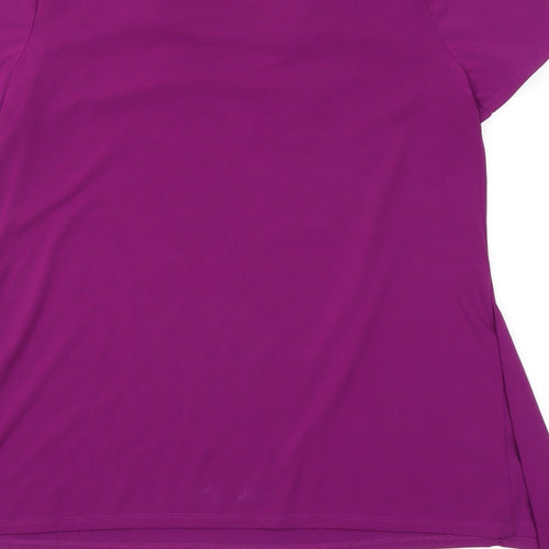 BM Womens Purple   Basic T-Shirt Size 14