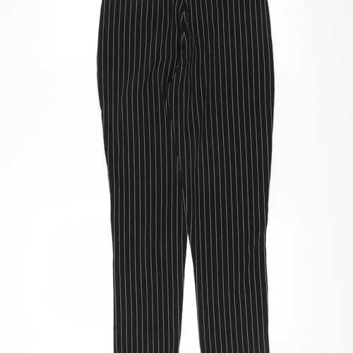 PRETTYLITTLETHING Womens Black   Trousers  Size 10 L28 in
