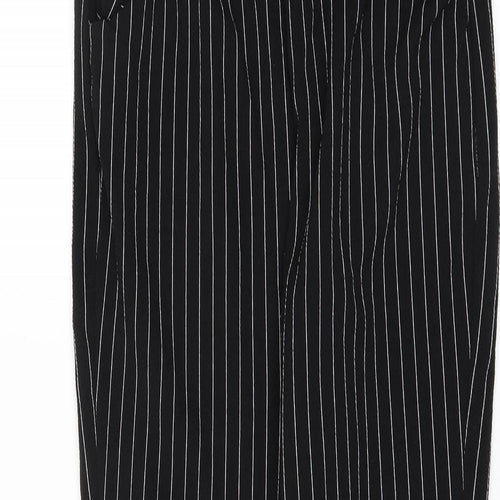 PRETTYLITTLETHING Womens Black   Trousers  Size 10 L28 in