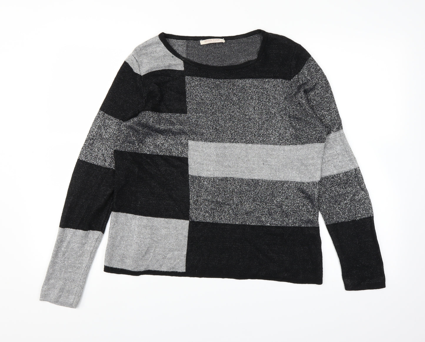 anna rose Womens Grey   Pullover Jumper Size M