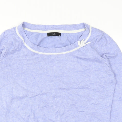 M&Co Womens Blue   Pullover Jumper Size 12