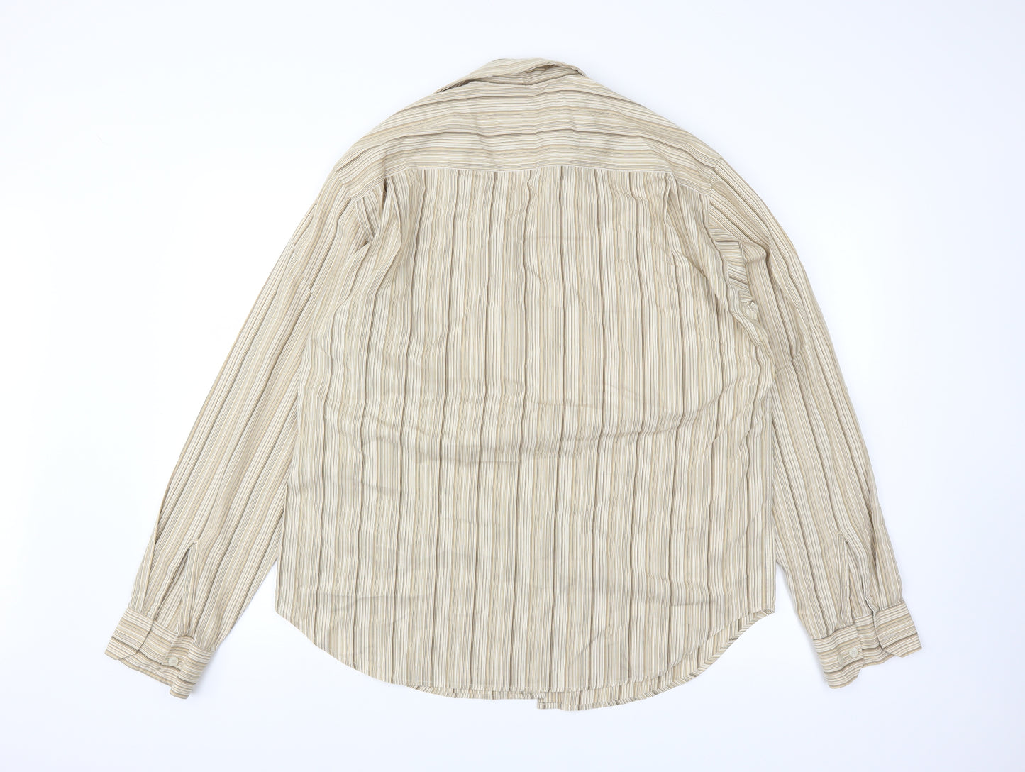 French Connection Mens Brown    Dress Shirt Size L