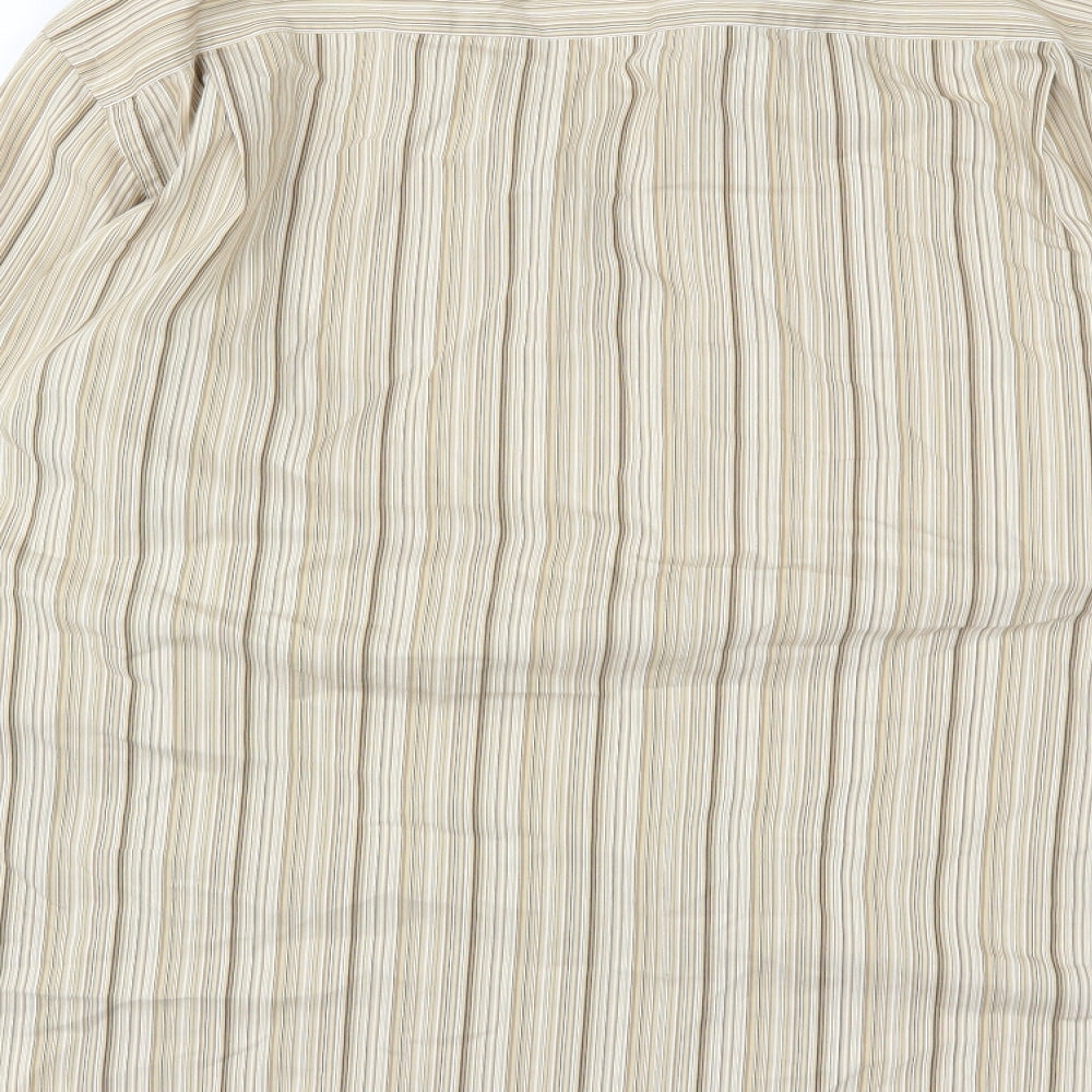 French Connection Mens Brown    Dress Shirt Size L