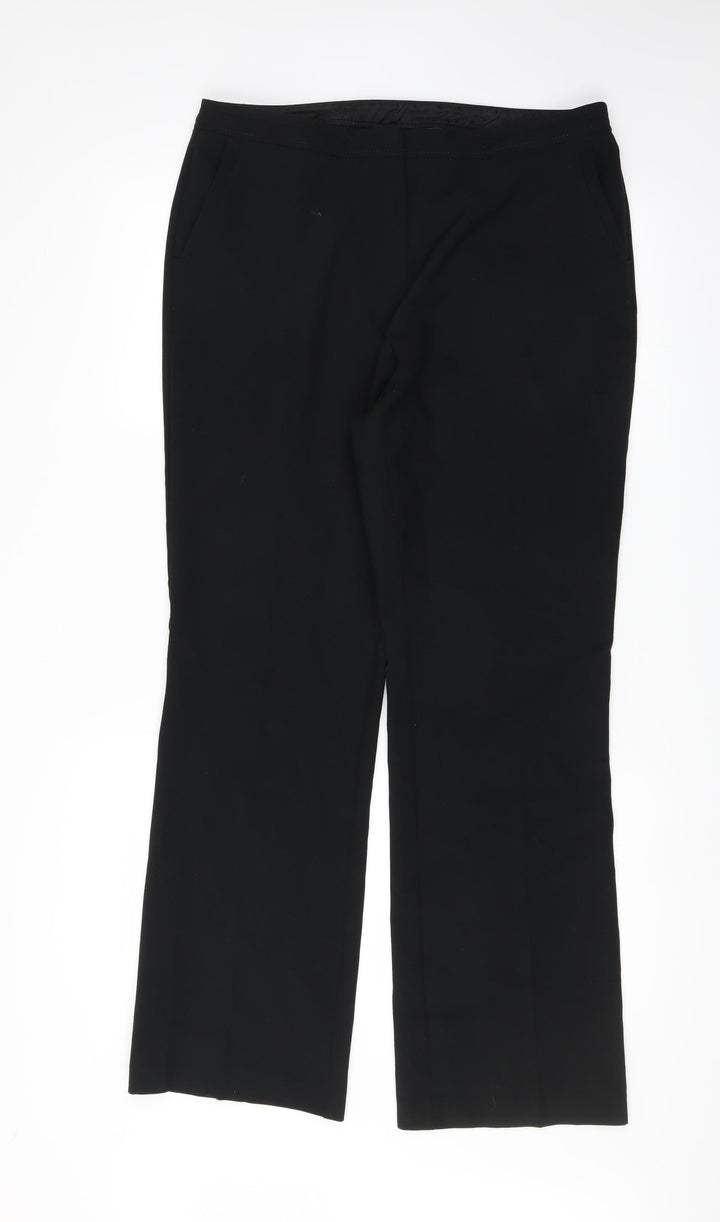 New Look Womens Black Trousers Size 14 L28 in