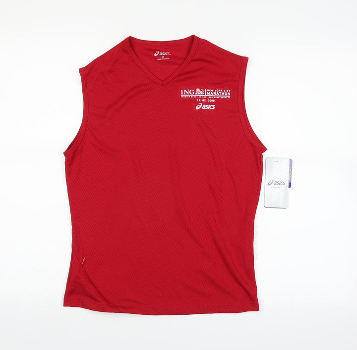 Oasis Mens Red Basic Tank Size M